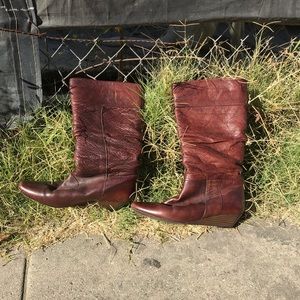 Aldo Leather Brown Boots